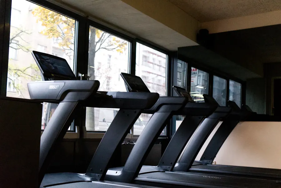 Cardio-Zone mit Crosstrainern am Fenster im LOFTS Studio